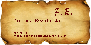 Pirnaga Rozalinda névjegykártya